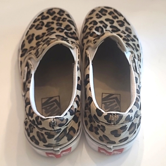 Vans Off The Wall Leopard Print Classic Slip On Low Top Canvas Loafer W 7 M 5.5 - Picture 9 of 17